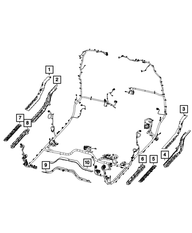 « 68357164AC – Electrical : Câblage Traversant pour Mopar Image »