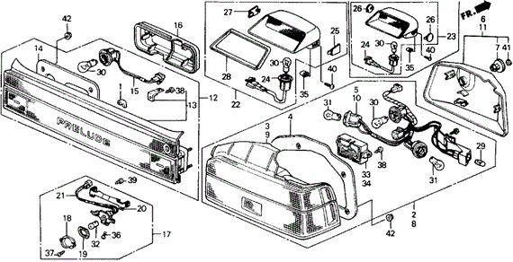 Taillight - License Light ('88-'89) for 1988 Honda Prelude #0