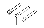 1140308803 - Belts &amp; Cooling: Engine Water Pump Bolt for Mopar Image
