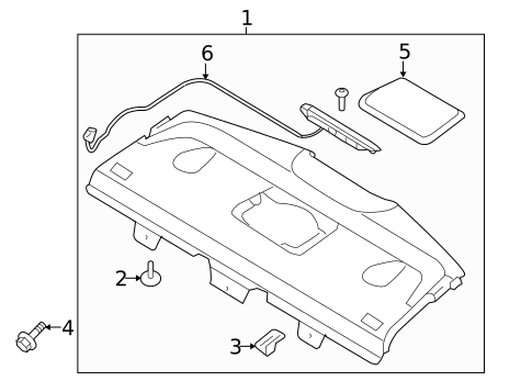 Interior Trim - Rear Body for 2011 Hyundai Genesis #2