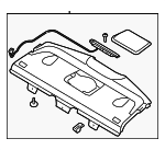 856103M500BR - Body: Pkg Tray Trim for Hyundai Image
