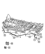 5135990AA - Air Conditioners and Heaters: Heater Core Tube, Supply for Chrysler: Aspen | Dodge: Durango Image