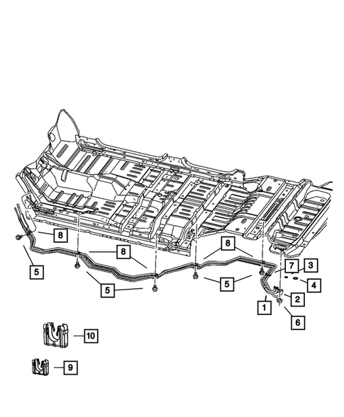 Air Conditioner and Heater Plumbing for 2008 Chrysler Aspen #1