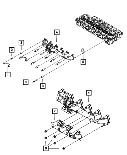 Manifolds and Vacuum Fittings for 2017 Ram 3500 #5