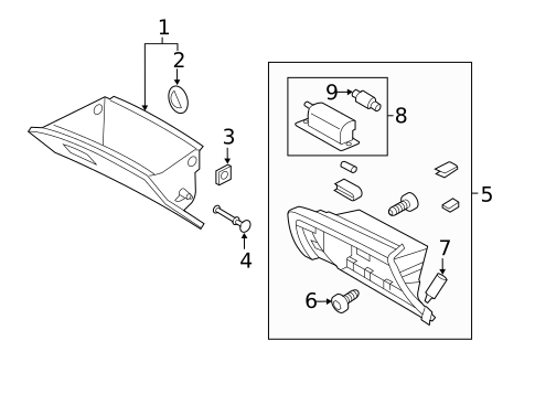 Glove Box for 2016 Kia Optima #0