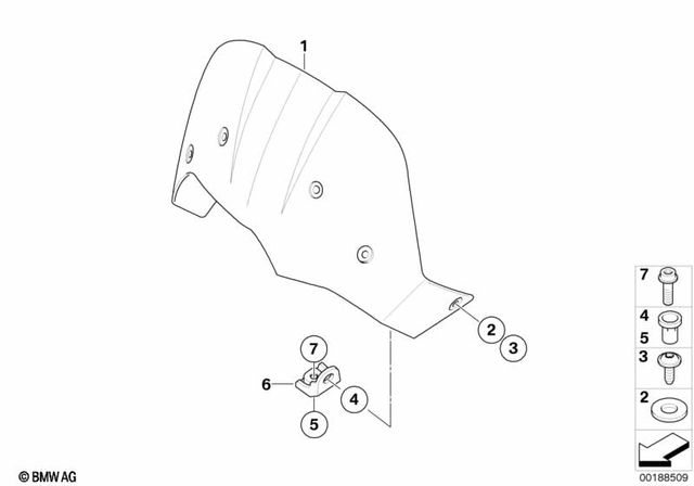 46612308594 - : Washer                    for BMW-Motorrad Image