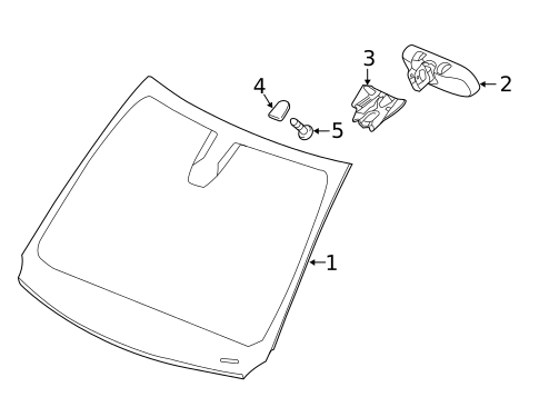 Glass, Windows & Related Components for 2016 Chrysler 200 #0
