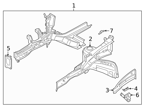 Structural Components & Rails for 2023 Kia Soul #0