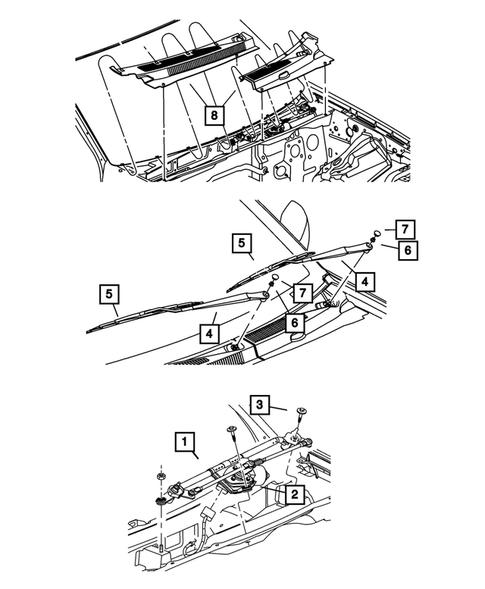 Wiper and Washer System for 2011 Dodge Durango #1