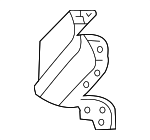 15052666 - Body: Lower Panel Bracket for Chevrolet: Express 1500, Express 2500, Express 3500, P30 | GMC: Savana 1500, Savana 2500, Savana 3500 Image