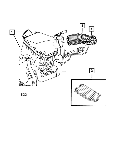 Air Cleaner for 2009 Jeep Wrangler #0