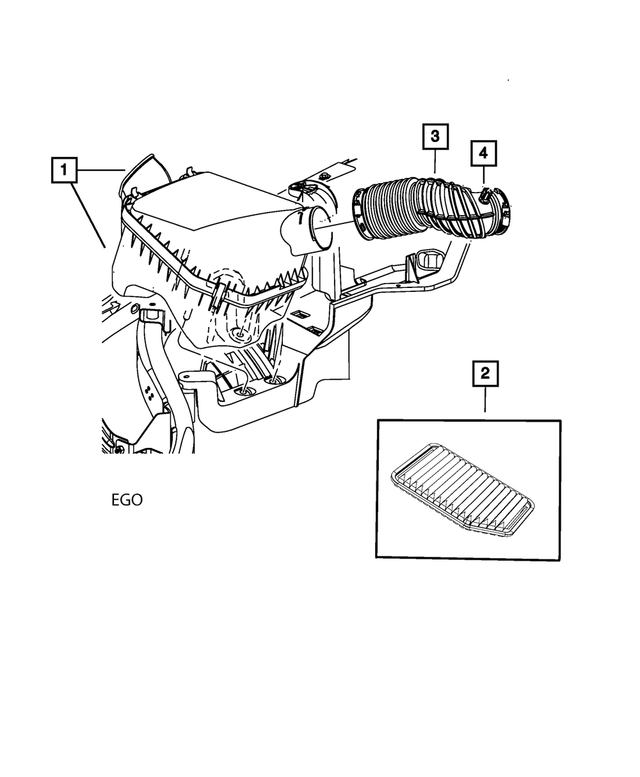 4721129AJ - Fuel: Air Cleaner for Mopar Image image
