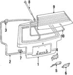 MB337230 - Body: Lock for Dodge: Colt Image