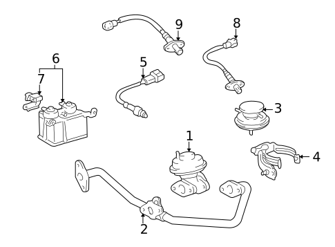 Emission Components for 1998 Toyota 4Runner #0