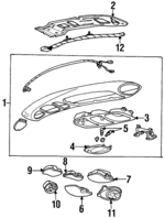 XF2Z16519A70AAB - Body: Console Assembly for Ford: Windstar Image