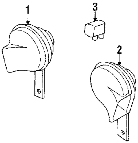 Horn for 1999 Mercury Tracer #0
