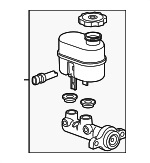 25865166 - Body: Master Cylinder for Chevrolet: Express 2500, Express 3500, Suburban 1500, Suburban 2500 | GMC: Savana 2500, Savana 3500, Yukon XL 1500, Yukon XL 2500 Image