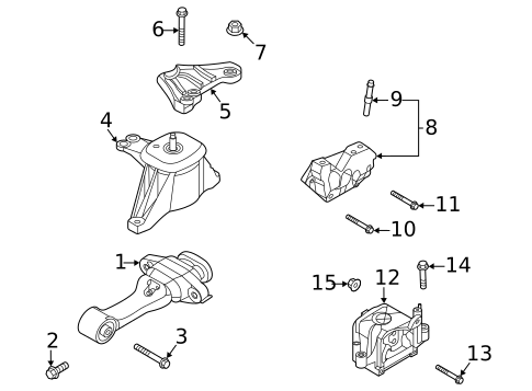 Engine & Trans Mounting for 2025 Kia Sorento #0