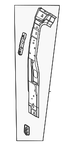 2C2Z37281A06AA - : Inner Lock Pillar for Ford: E-350 Super Duty, E-450 Super Duty Image