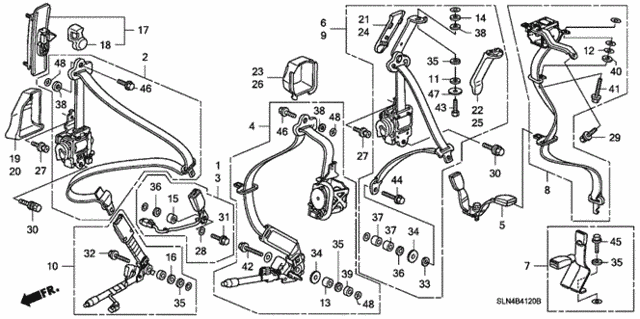 Seat Belts for 2007 Honda Fit #0