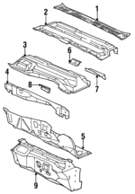 25649744 - Body: Screen for Buick: Riviera | Oldsmobile: Aurora Image