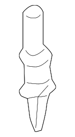 893837171 - Body: Lock Retainer Clip for Audi: 100, 100 Quattro, 200, 200 Quattro, 90, 90 Quattro, Cabriolet Image