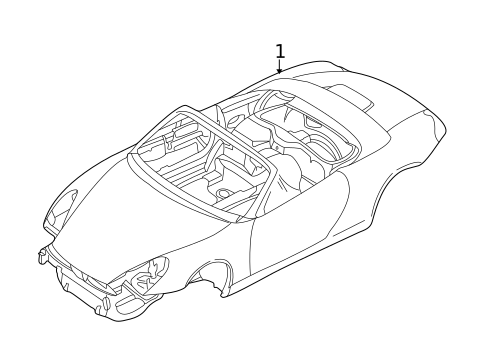 Body Shell for 2000 Porsche Boxster #0