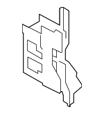 17117576829 - Cooling System: Power Steering Cooler Bracket for BMW: 750i, 750i xDrive, 750Li, 750Li xDrive, 760Li Image