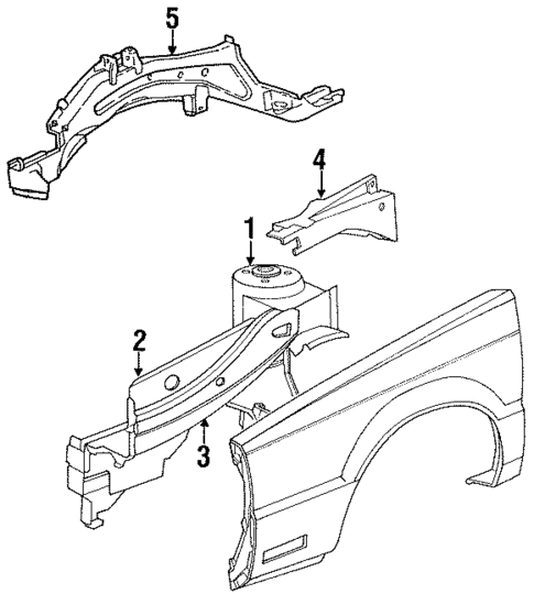 Inner Structure & Rails for 1993 Chrysler Imperial #0