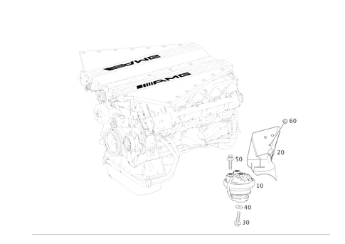 Engine Suspension for 2011 Mercedes-Benz SLS AMG #0