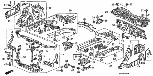 Front Bulkhead for 2005 Honda Pilot #0