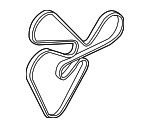 252122G100 - : Serpentine Belt for Hyundai: Santa Fe Image