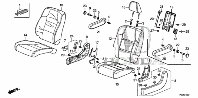 Middle Seat (R.) for 2011 Honda Odyssey #0