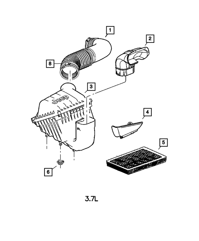 53013726AA - Fuel: Hose To Air Cleaner Clamp for Mopar Image