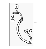 88711WB001 - : A/C Refrigerant Discharge Hose for Scion: iA | Toyota: Yaris, Yaris iA Image