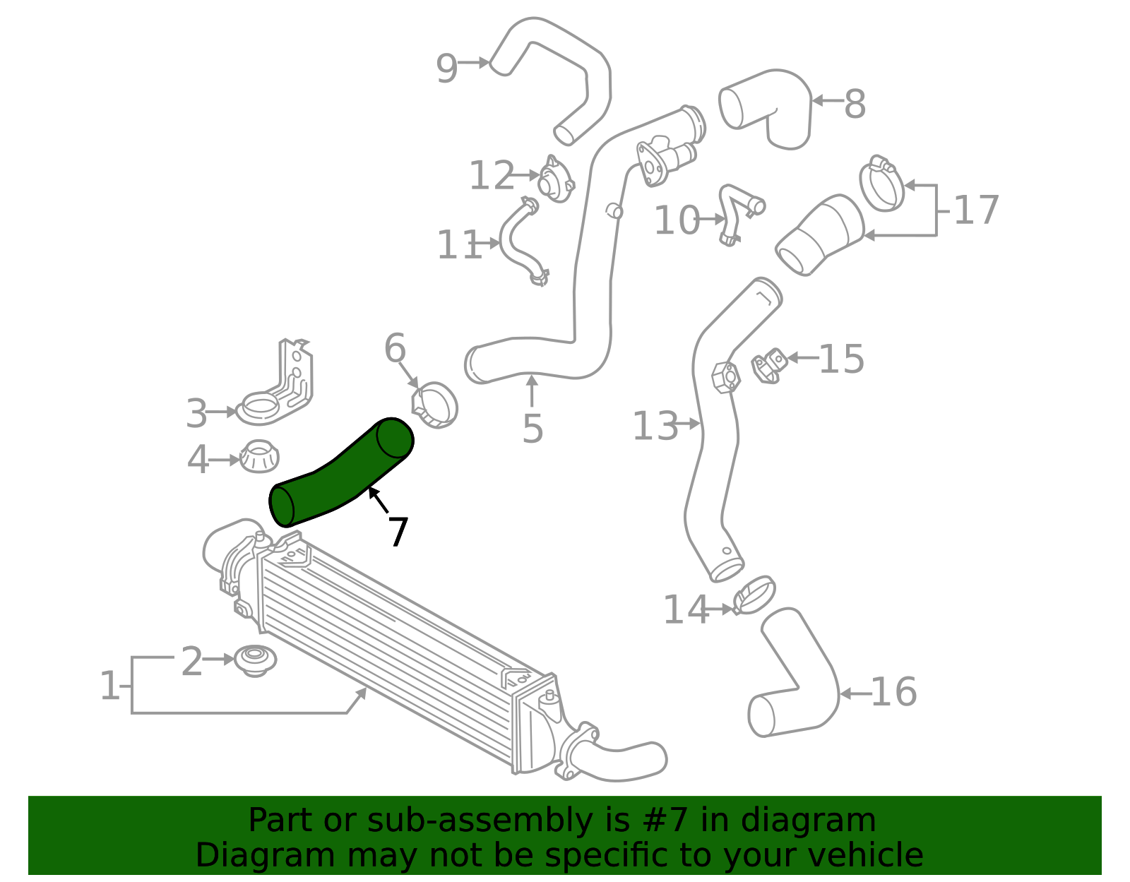 2013-2014 Hyundai Genesis Coupe Inter-Cooler Hose 28283-2C103 | MotorMotor