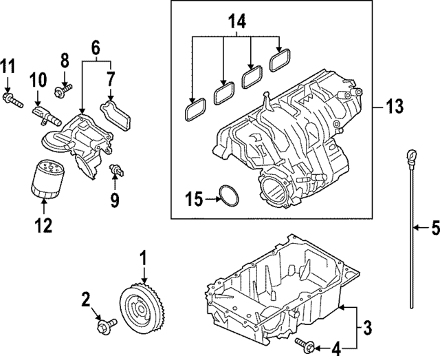 LB5Z9424A - Engine: Intake Manifold for Ford: Explorer Image