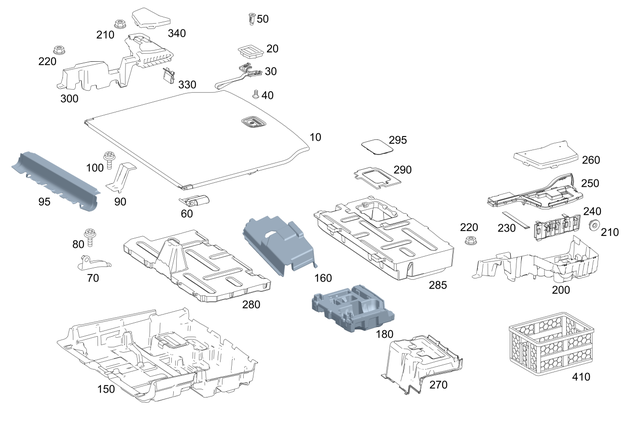 211846006264 - Trim and Lining: Frame for Mercedes-Benz Image