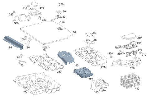 Load Compartment Floor for 2020 Mercedes-Benz GLC63 AMG S #0