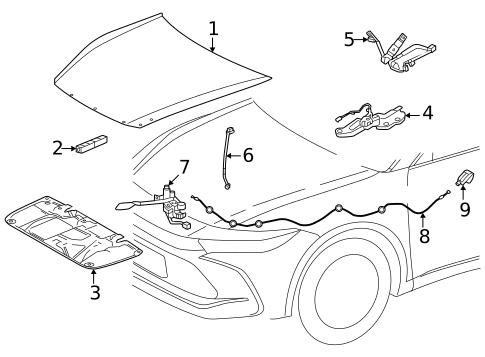 Control Cables for 2024 Toyota Crown #0