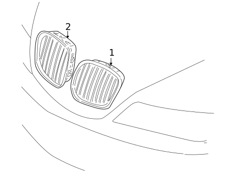 Grille & Components for 2001 BMW Z3 #0