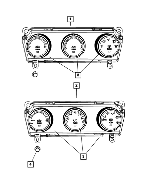 Air Conditioner and Heater Controls for 2012 Dodge Caliber #0