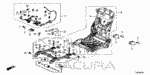 91052SNAA01 - Interior/Bumper: BUSH, SWS (B)(NATURAL) for Acura Image
