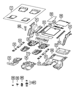 6BP48TX7AE - : Floor - Front Mat Kit, Front And Rear for Mopar Image