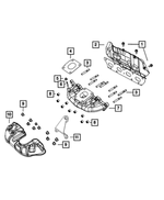 68320854AA - 1.4L Turbo; Engine: Exhaust Manifold for Fiat: 124 Spider Image