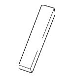 861142L000 - Body: Lift Gate Glass Pad for Hyundai Image