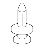 10134407 - Body: Bumper Cover Retainer Clip for Buick: LaCrosse, Rendezvous, Skylark, Terraza | Cadillac: CTS, DeVille, Escalade, Escalade ESV, Escalade EXT, STS | Chevrolet: Avalanche 1500, Avalanche 2500, Beretta, Cavalier, Cobalt, Equinox, Express 1500, Express 2500, Express 3500, Impala, Lumina, Malibu, Monte Carlo, P30, Silverado 1500, Silverado 1500 Classic, Silverado 1500 HD, Silverado 1500 HD Classic, Silverado 2500, Silverado 2500 HD, Silverado 2500 HD Classic, Silverado 3500, Silverado 3500 Classic, Silverado 3500 HD, SSR, Suburban 1500, Suburban 2500, Trailblazer, Trailblazer EXT, Uplander, Venture | GMC: Envoy, Envoy XL, Savana 1500, Savana 2500, Savana 3500, Yukon, Yukon XL 1500, Yukon XL 2500 | Hummer: H2, H3 | Oldsmobile: Alero, Bravada, Cutlass, Silhouette | Pontiac: Aztek, G5, Grand Am, Montana, Sunfire, Trans Sport | Saturn: Relay Image