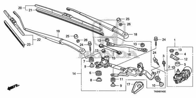 Front Windshield Wiper for 2012 Honda Fit #0