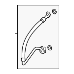 971260707AD - : Front Suction Line for Porsche: Panamera Image
