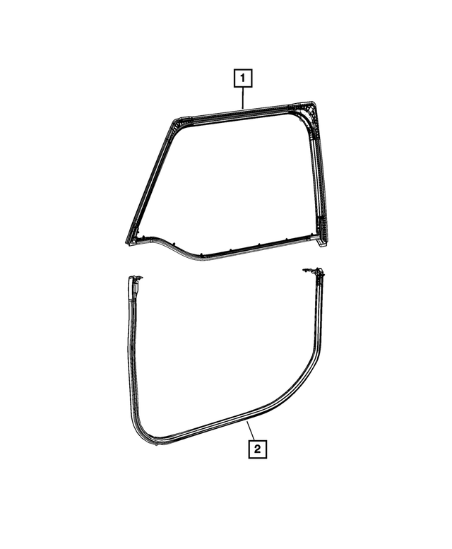 « 68493631AC – Doors, Door Mirrors and Related Parts : Porte Vers Caisse Joint D'ÉtanchÉitÉ, Côté Gauche pour Mopar Image »